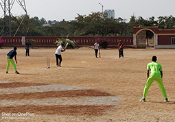 Friendly Cricket Match between Sakra Team and KSRP Police Team