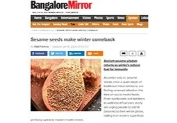  Sesame seeds make winter comeback