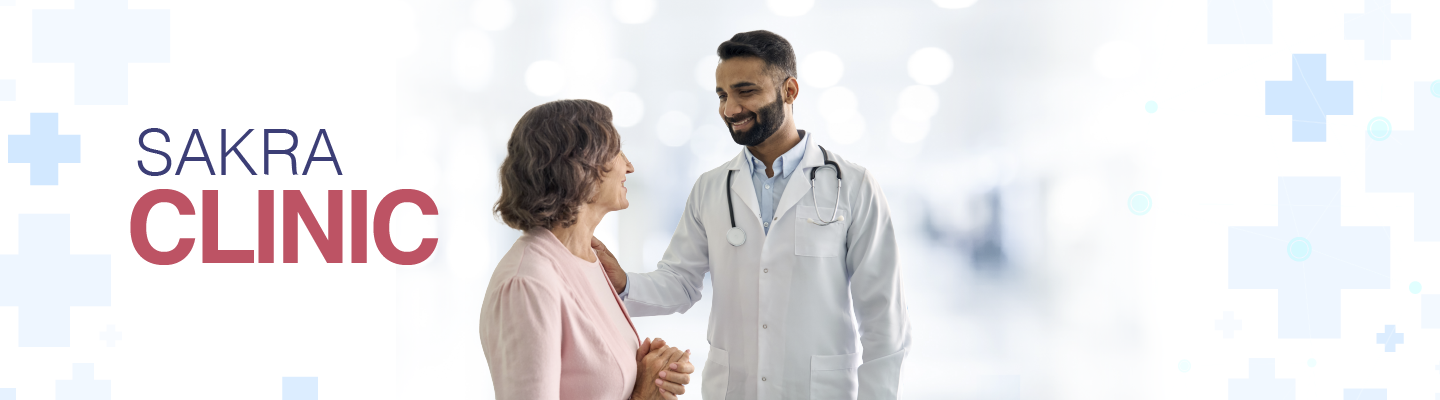 sakra premium clinic banner